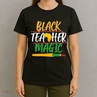 Black Teacher Magic Proud African American T-Shirt thumb 4