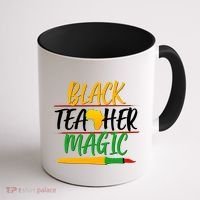 Black Teacher Magic Proud African American Coffee Mug thumb 1