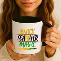Black Teacher Magic Proud African American Coffee Mug thumb 3