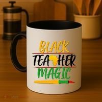 Black Teacher Magic Proud African American Coffee Mug thumb 4