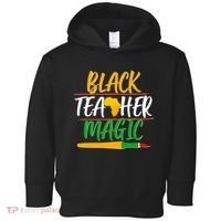Black Teacher Magic Proud African American Toddler Hoodie thumb 0
