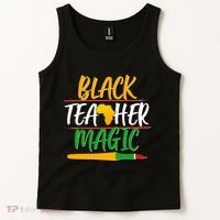Black Teacher Magic Proud African American Tank Top thumb 2