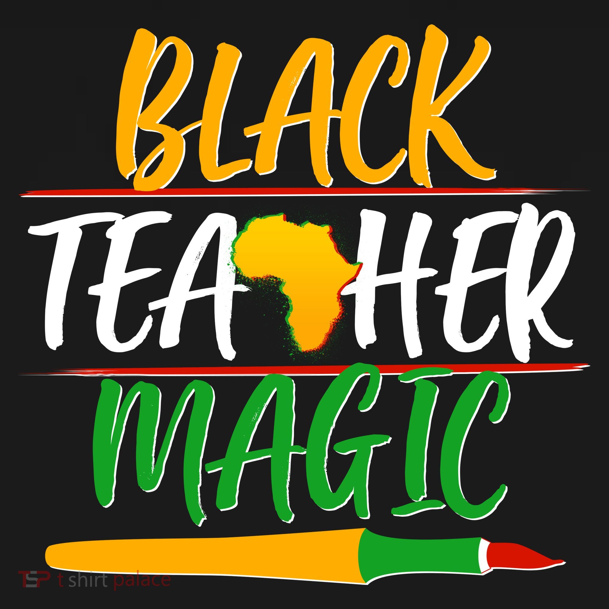 Black Teacher Magic Proud African American Tank Top