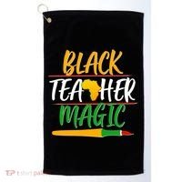 Black Teacher Magic Proud African American Golf Towel thumb 0