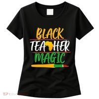Black Teacher Magic Proud African American Women's T-Shirt thumb 0