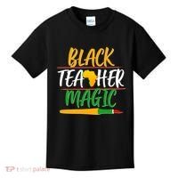 Black Teacher Magic Proud African American Kids T-Shirt thumb 0