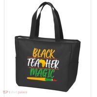 Black Teacher Magic Proud African American Tote Bag thumb 3