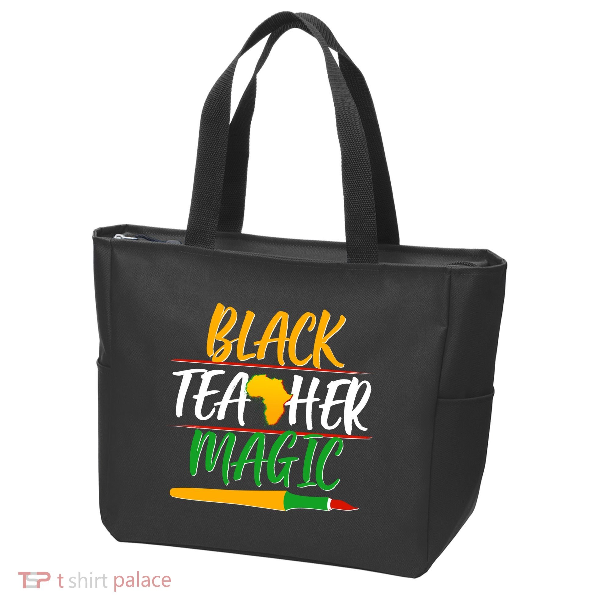 Black Teacher Magic Proud African American Tote Bag