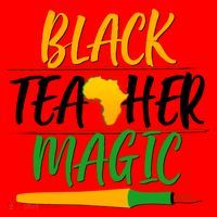 Black Teacher Magic Proud African American Santa Hat thumb 1