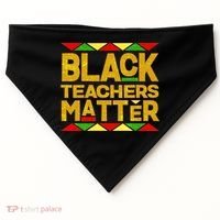 Black Teachers Matter USA-Made Doggie Bandana thumb 0