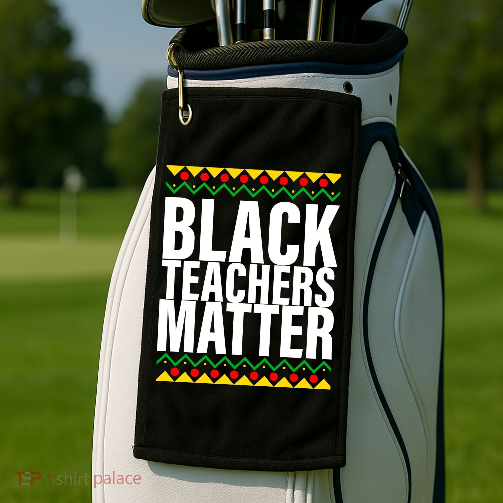 Black Teachers Matter African Pride Golf Towel