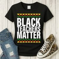 Black Teachers Matter African Pride Women's T-Shirt thumb 3