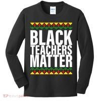 Black Teachers Matter African Pride Kids Long Sleeve Shirt thumb 0