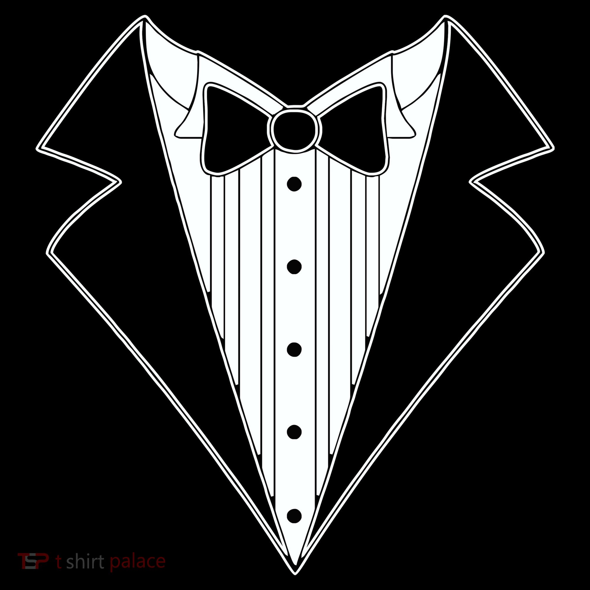 Black Tux Tuxedo Doggie Tank