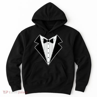 Black Tux Tuxedo Hoodie