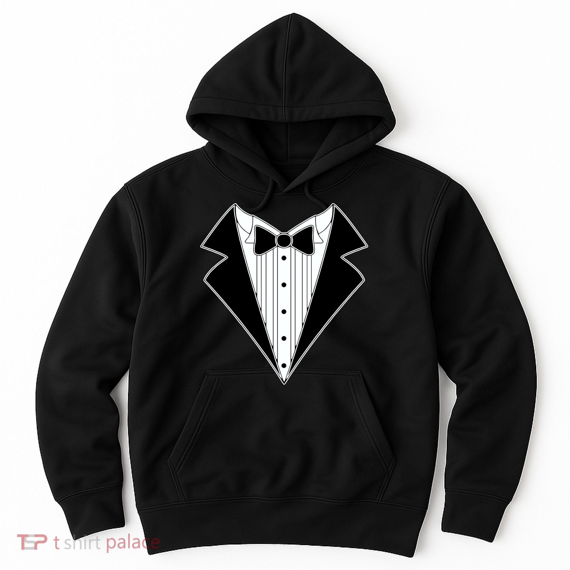 Black Tux Tuxedo Hoodie