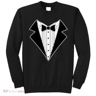 Black Tux Tuxedo Sweatshirt