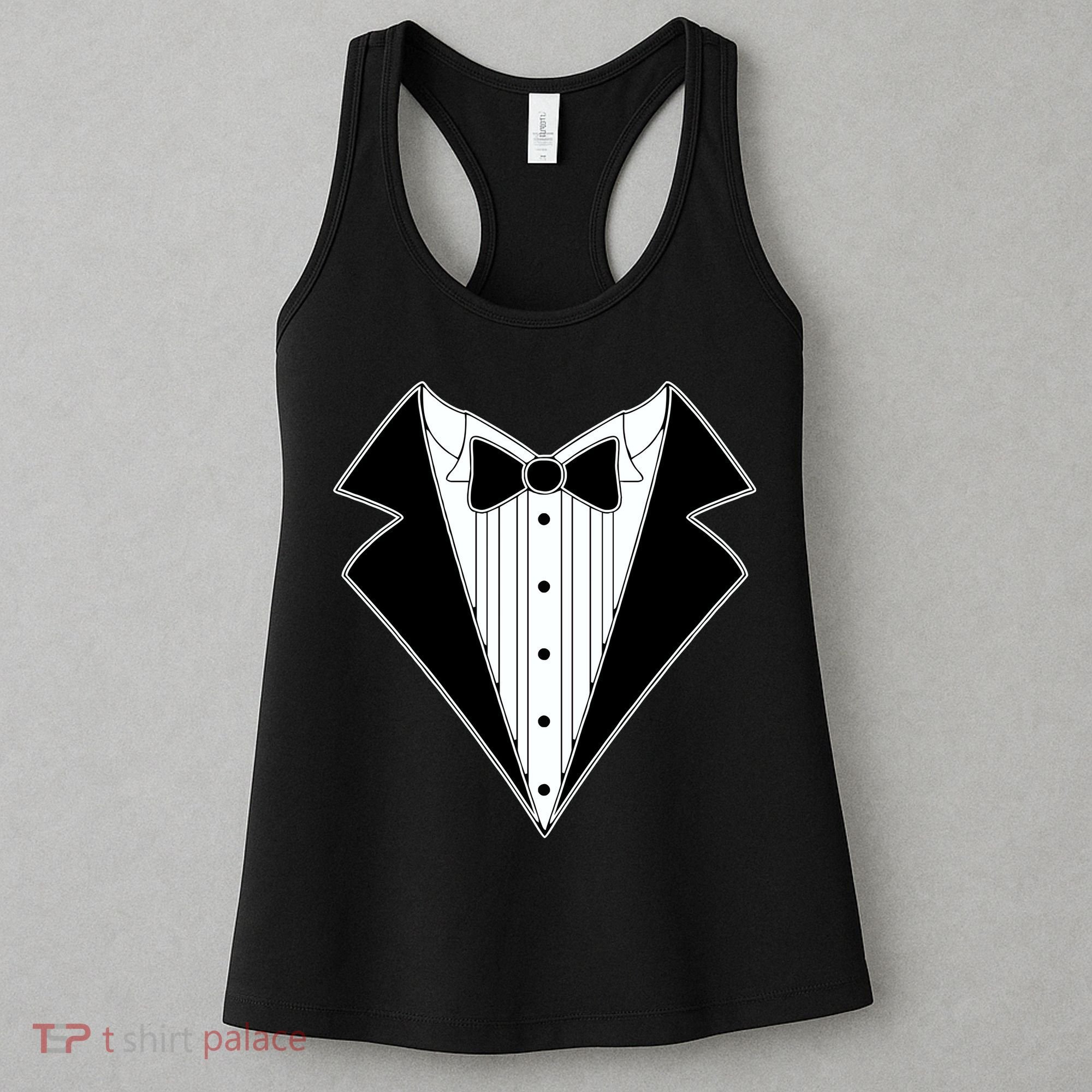 Black Tux Tuxedo Women's Tank Top