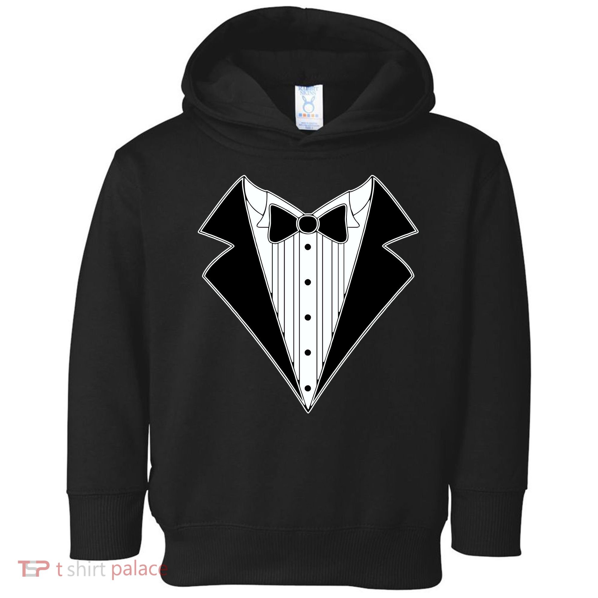 Black Tux Tuxedo Toddler Hoodie