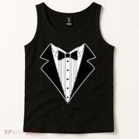 Black Tux Tuxedo Tank Top thumb 2