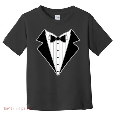 Black Tux Tuxedo Toddler T-Shirt