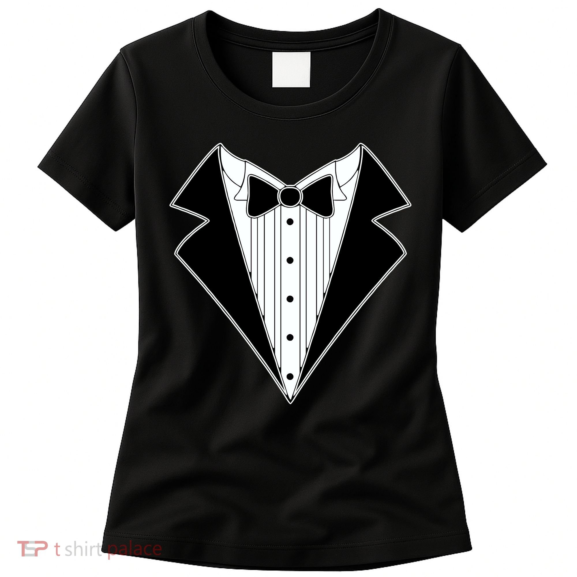 Black Tux Tuxedo Women's T-Shirt