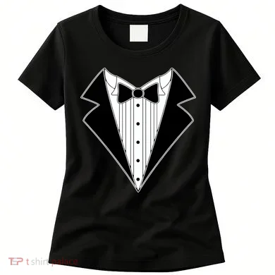 Black Tux Tuxedo Women's T-Shirt