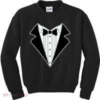 Black Tux Tuxedo Kids Sweatshirt thumb 0