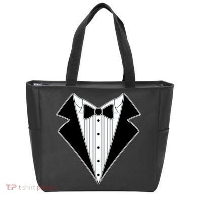 Black Tux Tuxedo Tote Bag