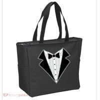 Black Tux Tuxedo Tote Bag thumb 2