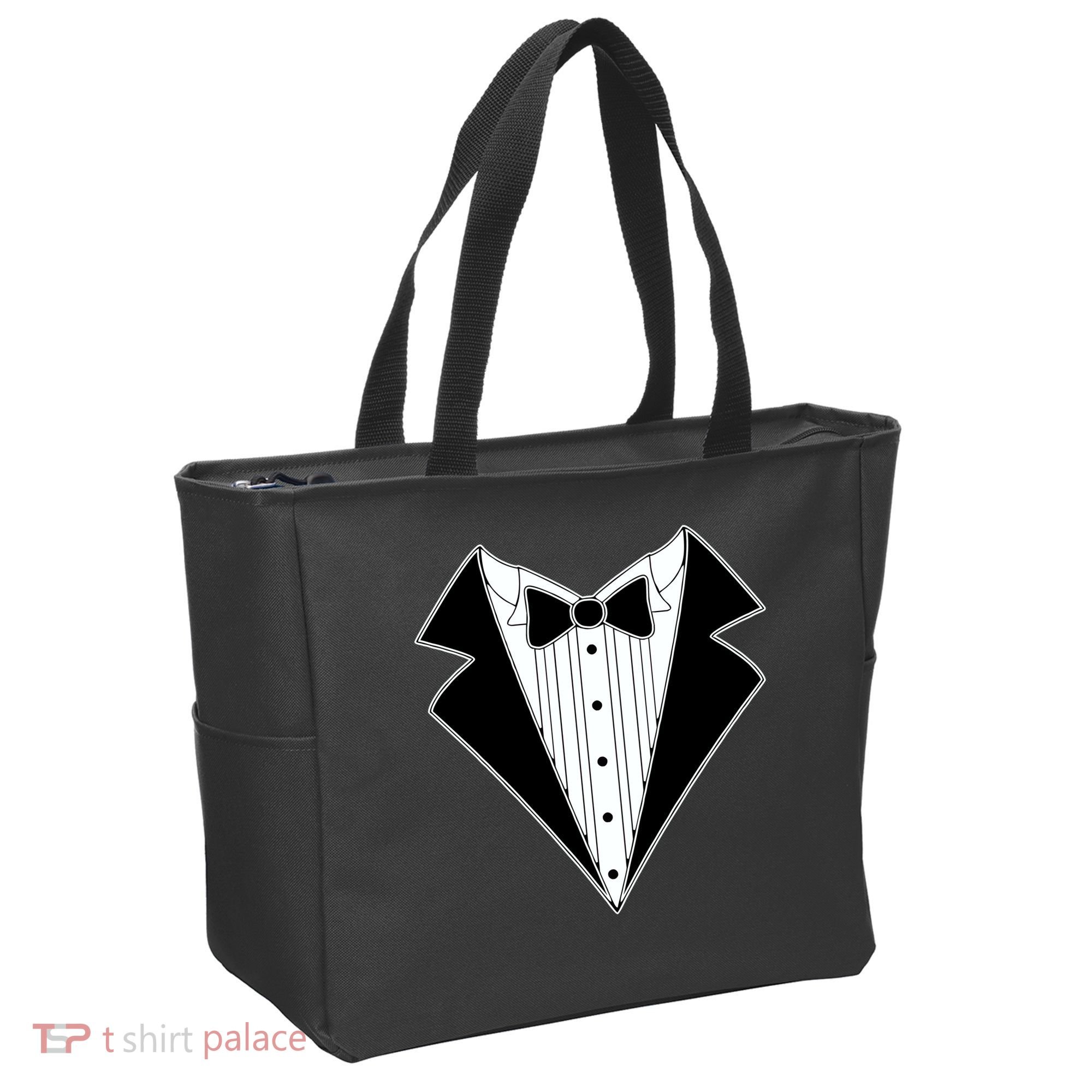 Black Tux Tuxedo Tote Bag
