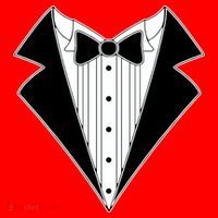 Black Tux Tuxedo Santa Hat thumb 1