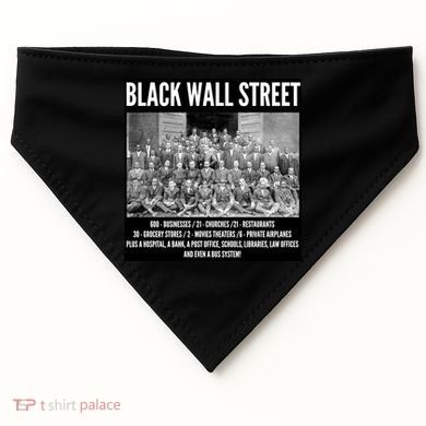 Black Wall Street Black History USA-Made Doggie Bandana