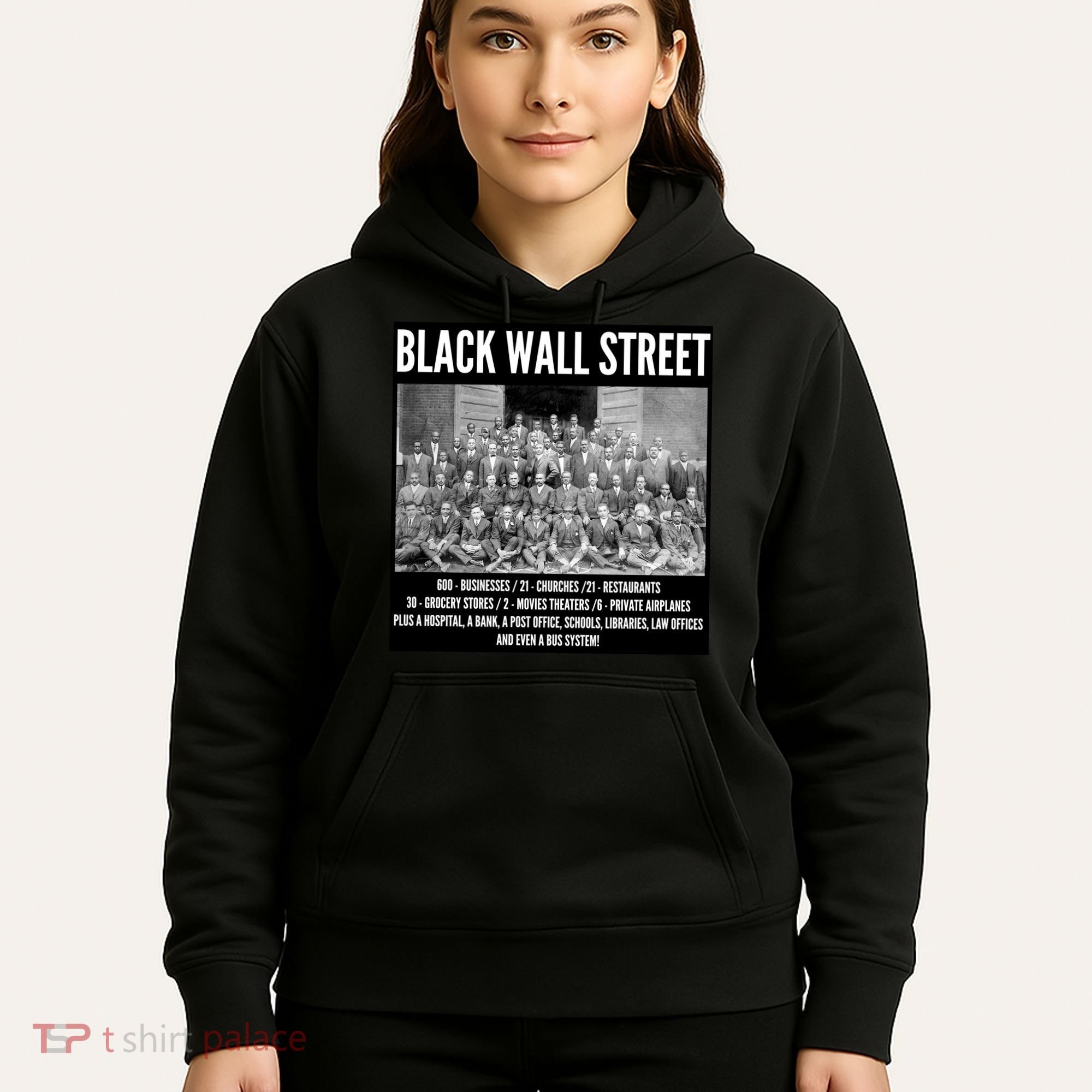Black Wall Street Black History Hoodie
