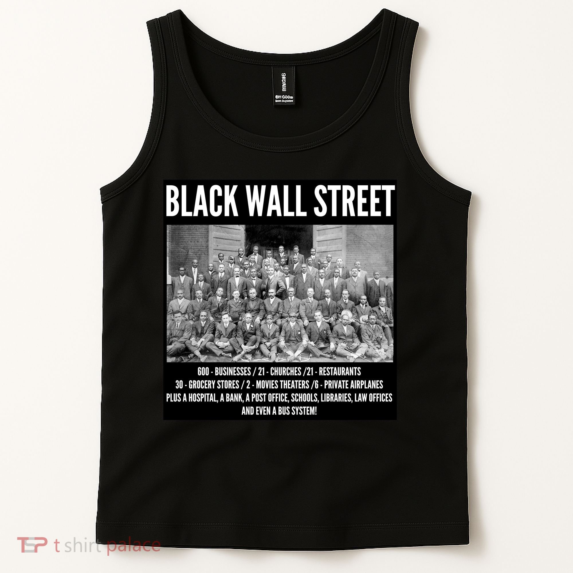Black Wall Street Black History Tank Top
