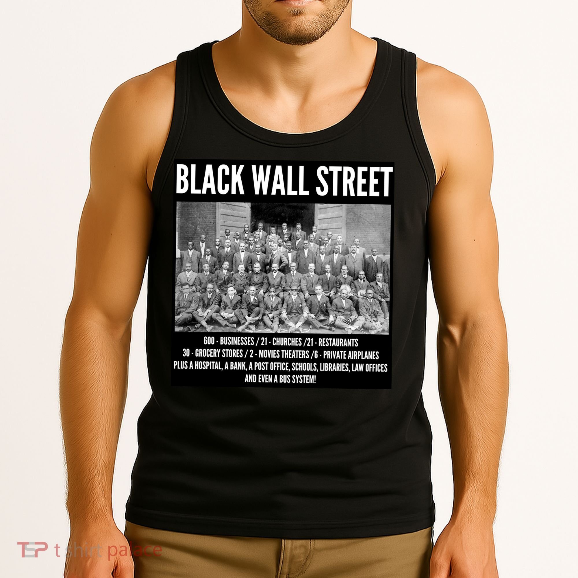 Black Wall Street Black History Tank Top