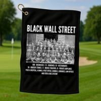Black Wall Street Black History Golf Towel thumb 1