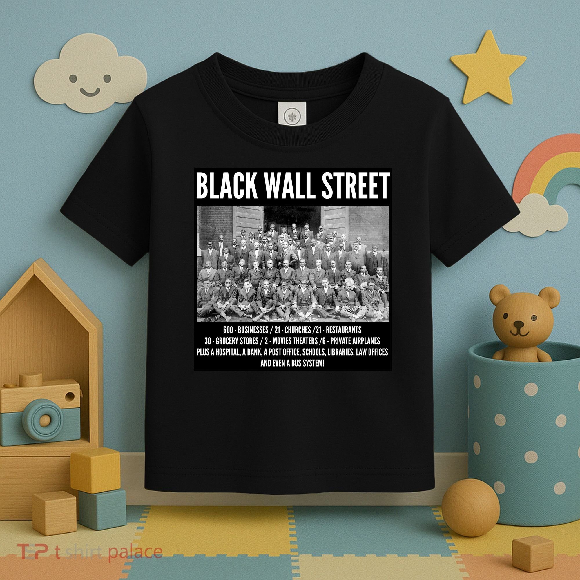 Black Wall Street Black History Toddler T-Shirt