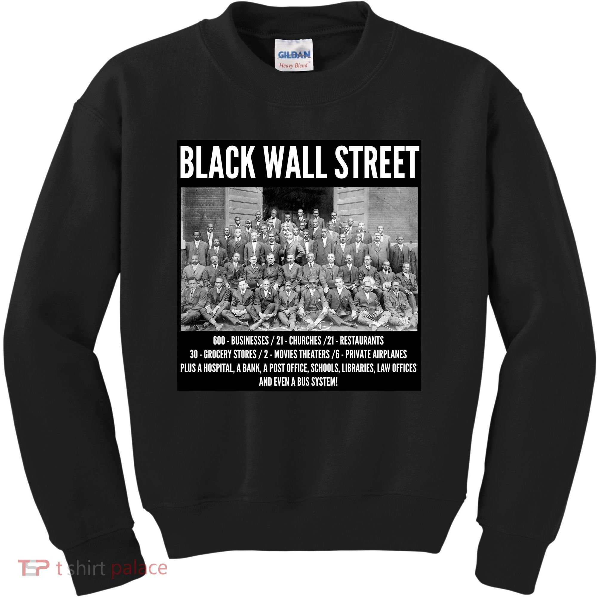 Black Wall Street Black History Kids Sweatshirt