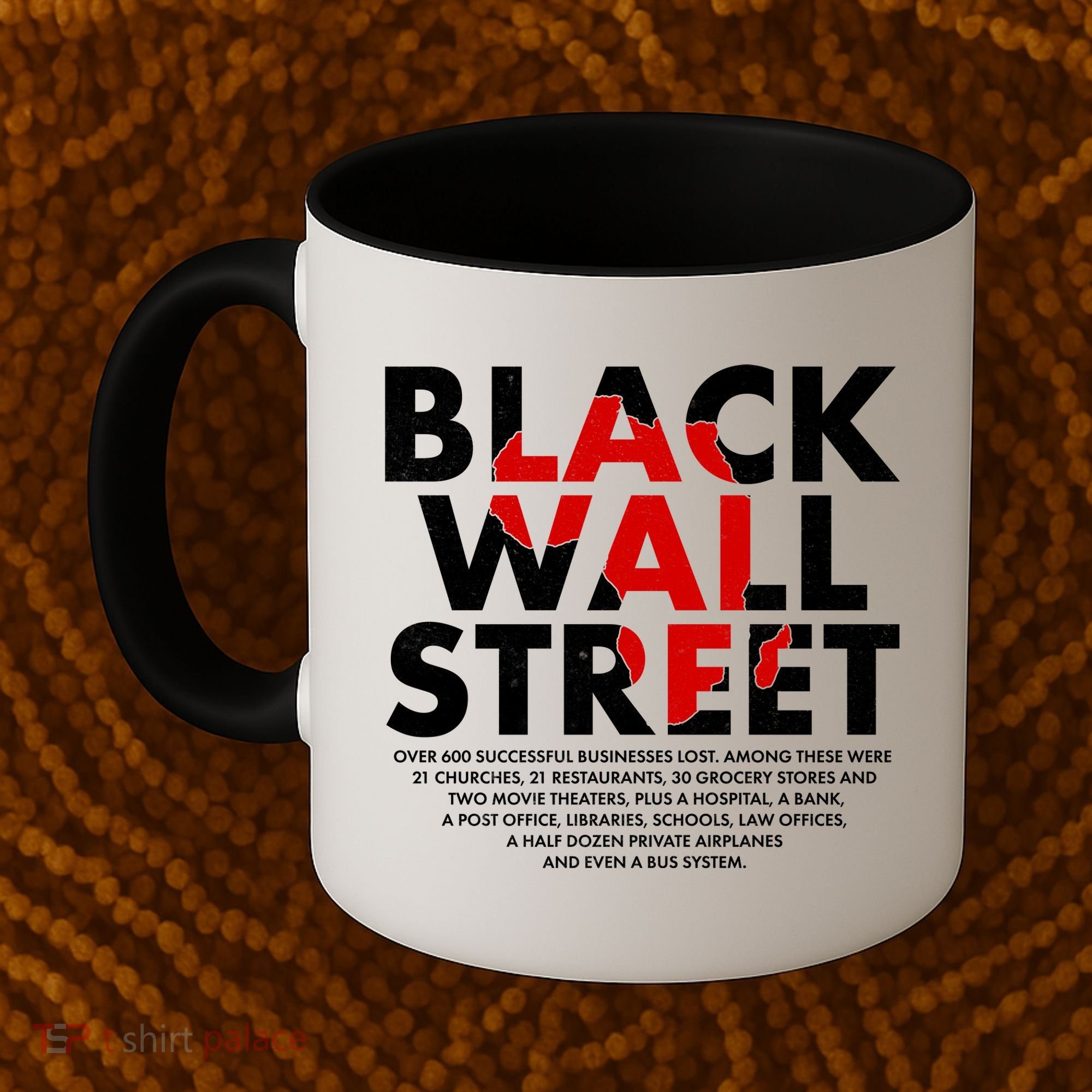 Black Wall Street Black History Month Coffee Mug