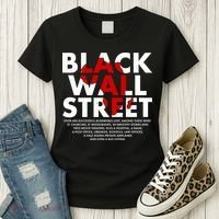 Black Wall Street Black History Month Women's T-Shirt thumb 3