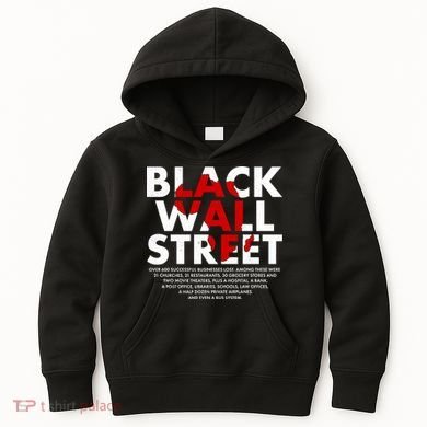 Black Wall Street Black History Month Kids Hoodie
