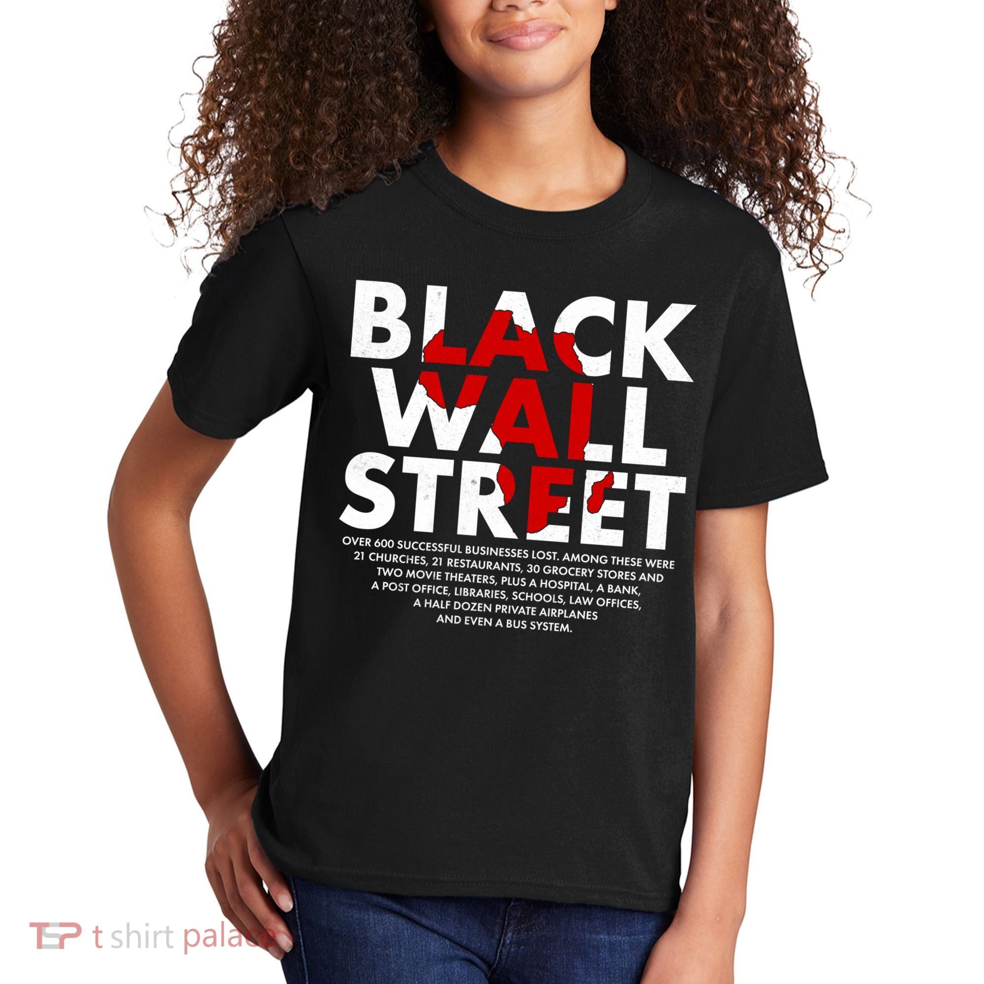 Black Wall Street Black History Month Kids T-Shirt