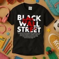 Black Wall Street Black History Month Kids T-Shirt thumb 3