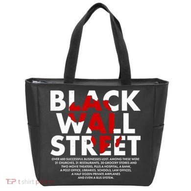 Black Wall Street Black History Month Tote Bag