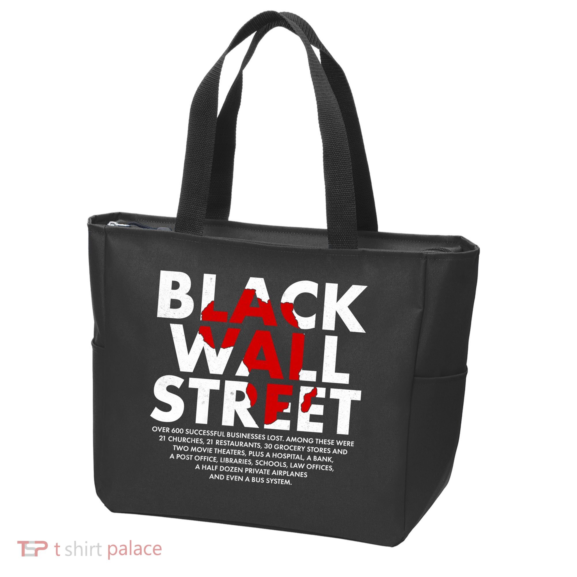 Black Wall Street Black History Month Tote Bag