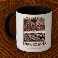 Black Wall Street Never Forget Greenwood Tulsa Oklahoma Coffee Mug thumb 2