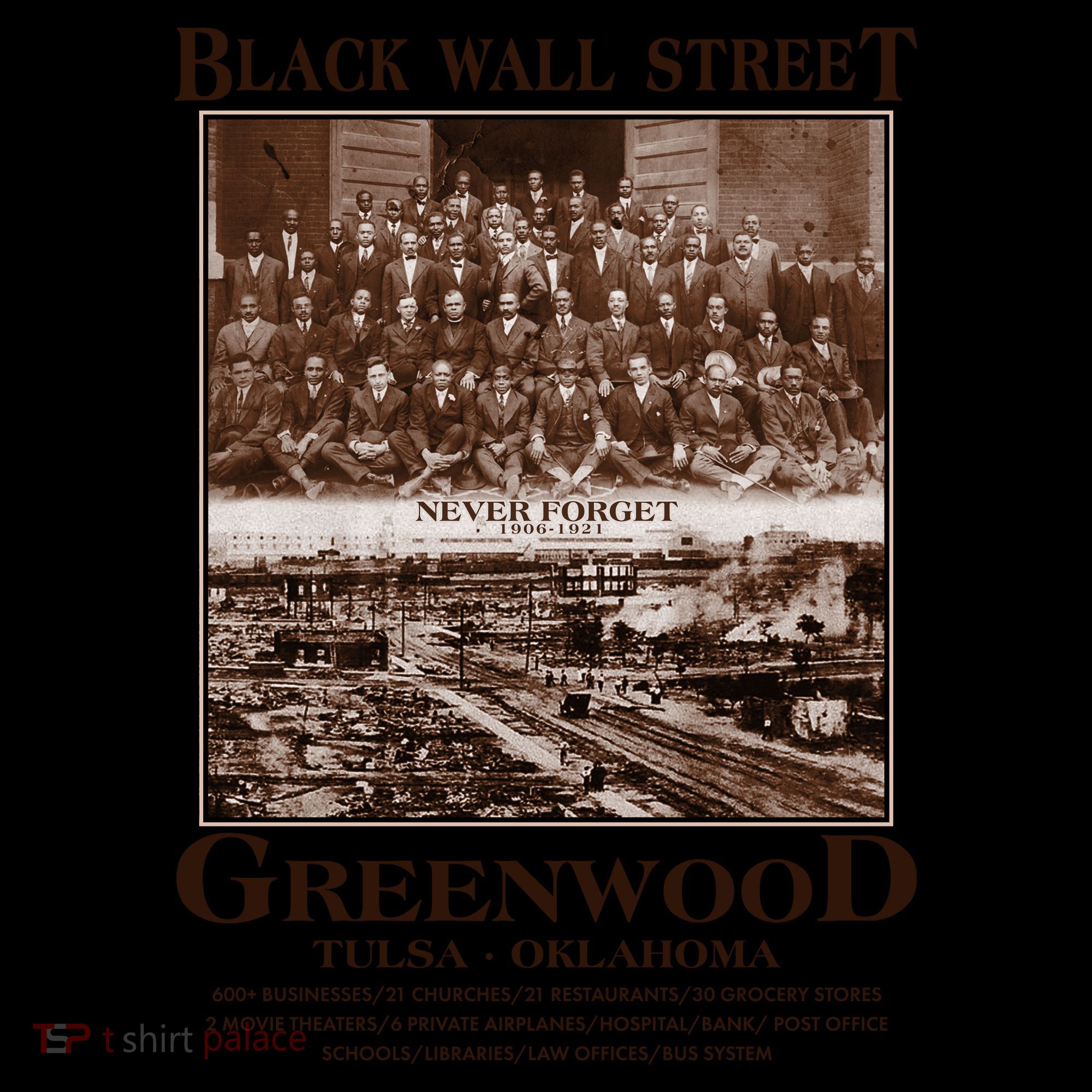 Black Wall Street Never Forget Greenwood Tulsa Oklahoma Coffee Mug