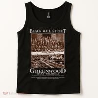Black Wall Street Never Forget Greenwood Tulsa Oklahoma Tank Top thumb 2