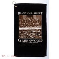 Black Wall Street Never Forget Greenwood Tulsa Oklahoma Golf Towel thumb 0